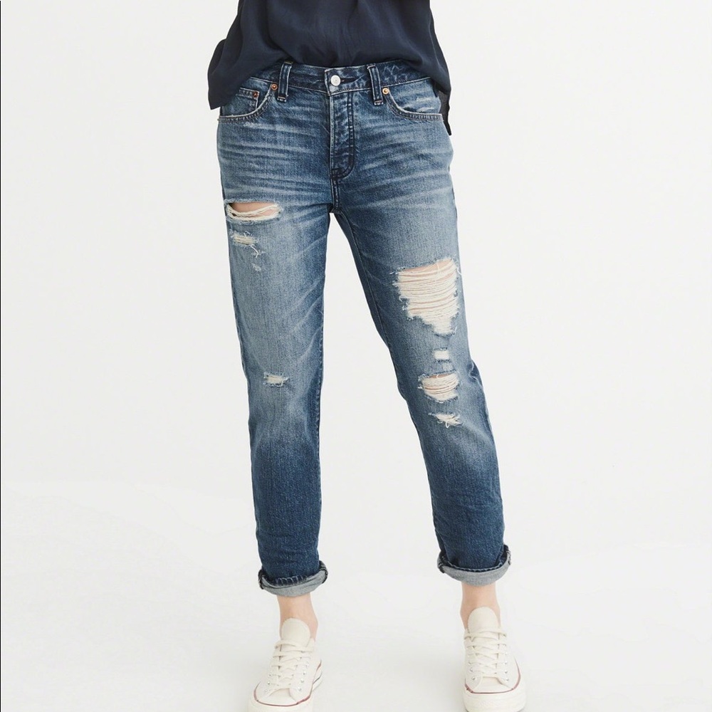 Abercrombie & Fitch Ames Slim Boyfriend Jeans